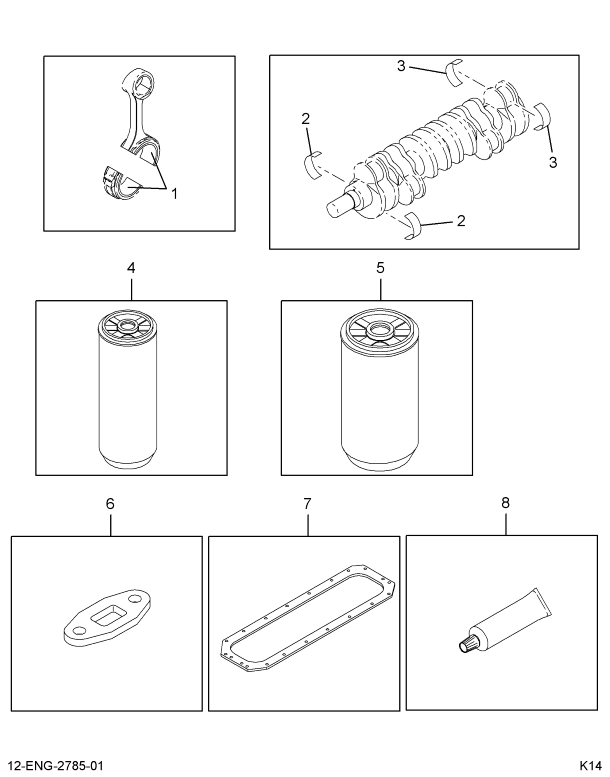 1826322C97 ENGINE,KIT ENGINE OVERHAUL I30