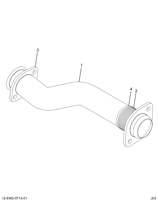 1827815C1 TUBE ASSY EXHAUST-RH(95)