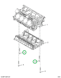 1828276C2 BOLT MAIN BEARING M14X2X127.5