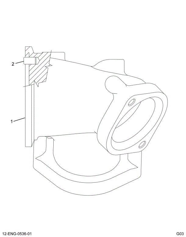 1828540C91 ADAPTER ASSEMBLY TURBO EXHAUST