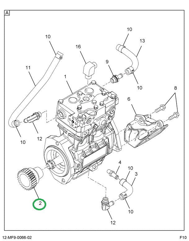 1830070C1 GEAR AIR COMPR W/O KEYWAY