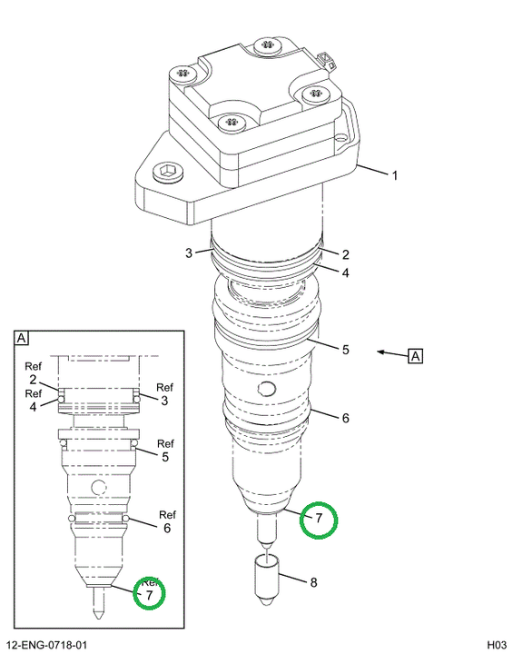 1830317C1 SEAL,GASKET INJECTOR