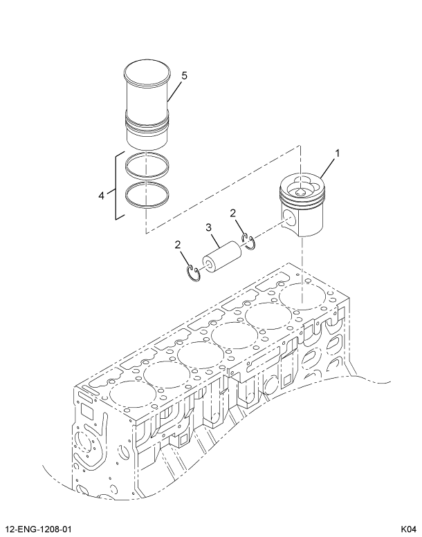 1830564C92 PACKAGE,KIT PISTON & SLEEVE