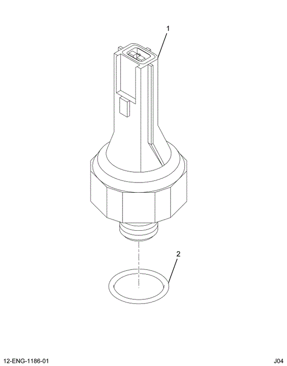 1831259C91 SWITCH ASSY OIL PRESSURE