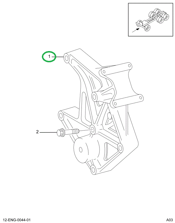 1831491C1 BRACKET, ALTERNATOR