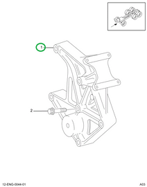 1831492C1 BRACKET  ALTERNATOR