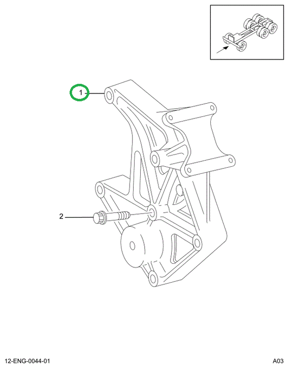 1831492C1 BRACKET  ALTERNATOR