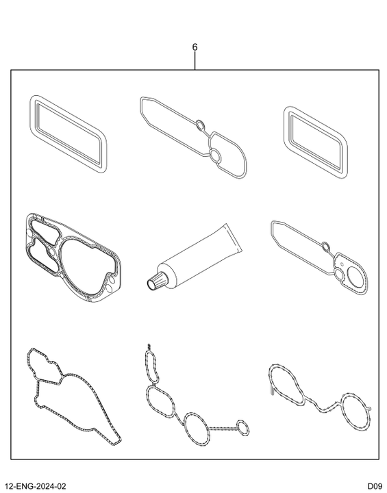 1831682C96 PACKAGE CRANKCASE GASKET