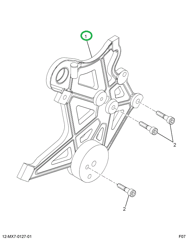 1832096C2 BRACKET ALTNTR & FREON COMP MT