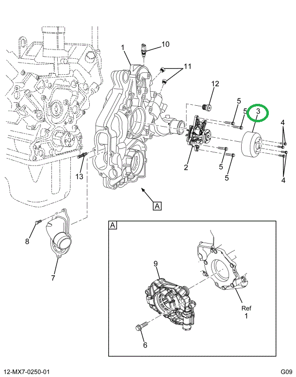 1832533C1 PULLEY WATER PUMP