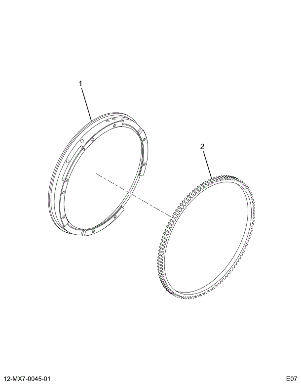 1832703C91 FLYWHEEL ASSEMBLY