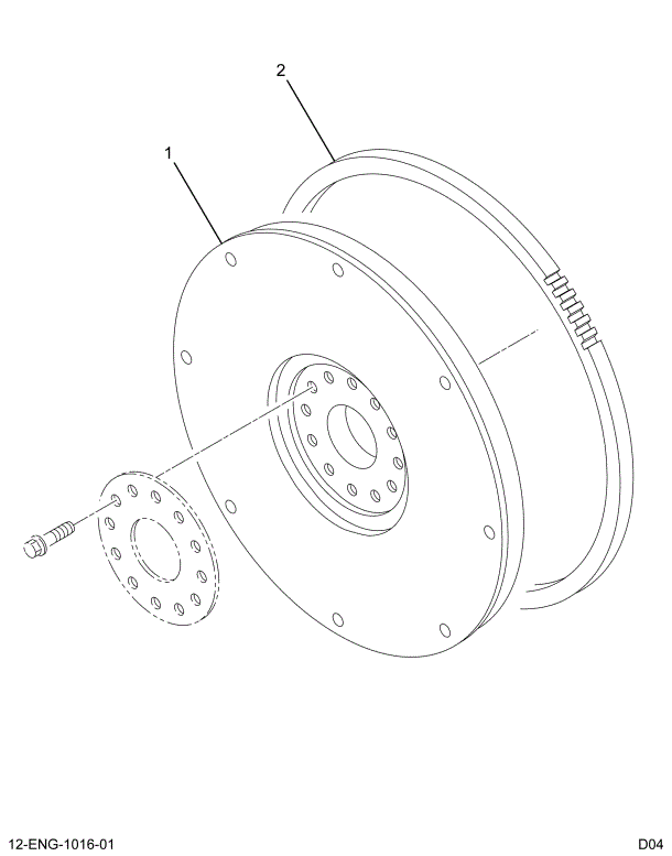 1833180C91 FLYWHEEL ASSEMBLY