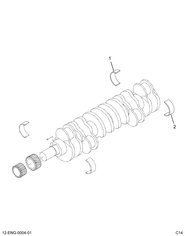 1833362C91 BEARING,PACKAGE C SHAFT BRG .0