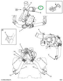 1833700C2 HOSE TURBO MANIFOLD