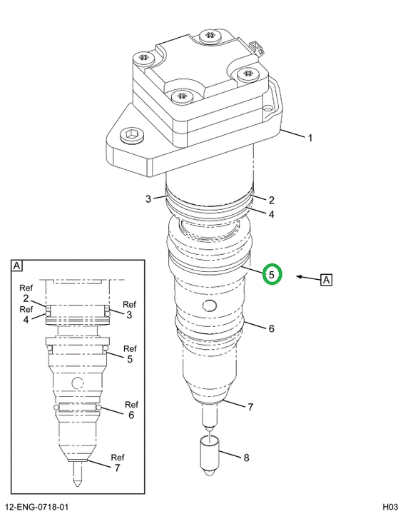 1834357C1 SEAL MIDDLE INJECTOR