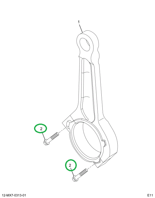 1834937C2 BOLT CONNECTING ROD