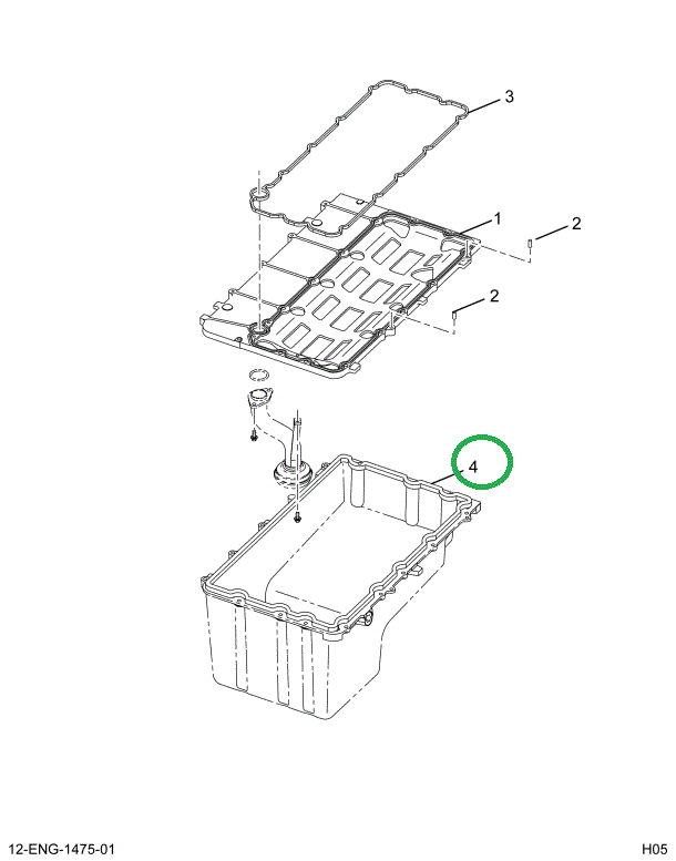 1835213C1 GASKET LOWER OIL PAN