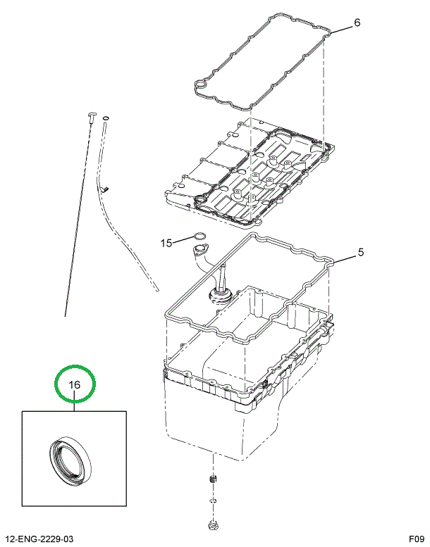 1835376C1 SEAL CRANKSHAFT FRONT SERVICE