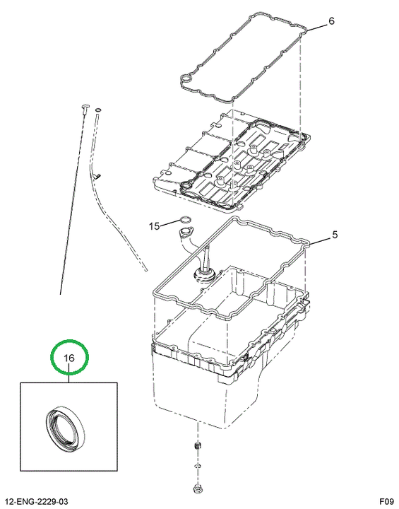 1835376C1 SEAL CRANKSHAFT FRONT SERVICE