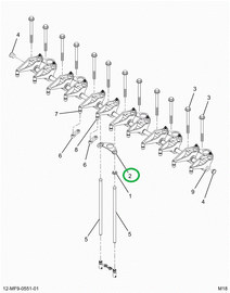 1835658C1 SUPPORT ROCKER ARM SHAFT