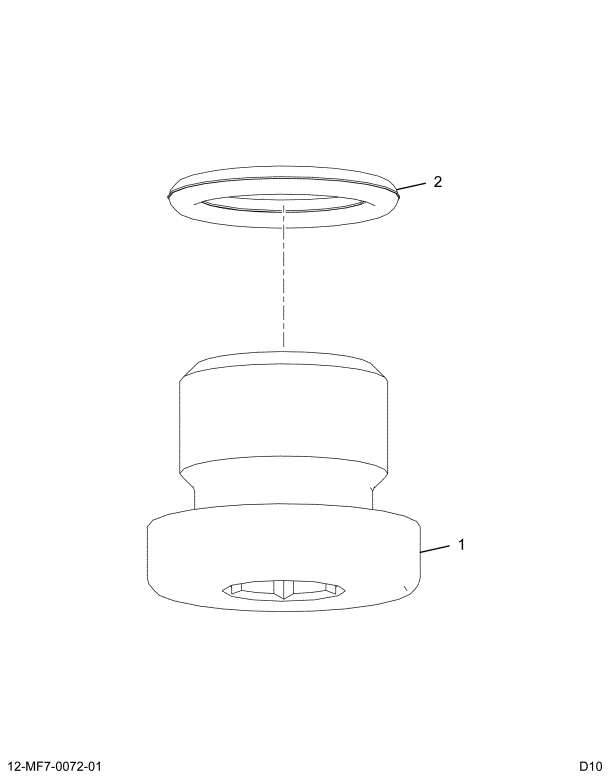 1835743C91 PLUG O-RING ASSY 16MM