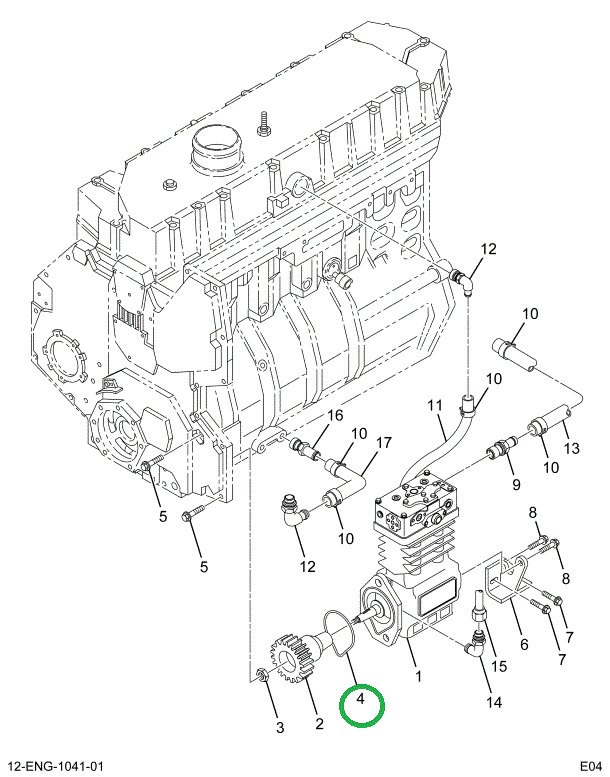 1836235C1 GASKET AIR COMPRESSOR