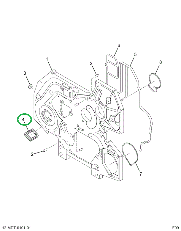 1836243C1 GASKET WATER INLET ELBOW