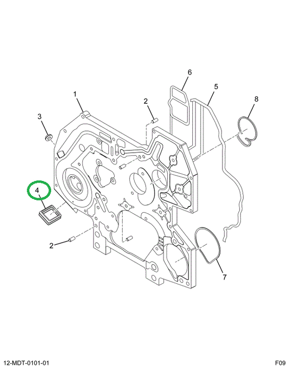 1836243C1 GASKET WATER INLET ELBOW