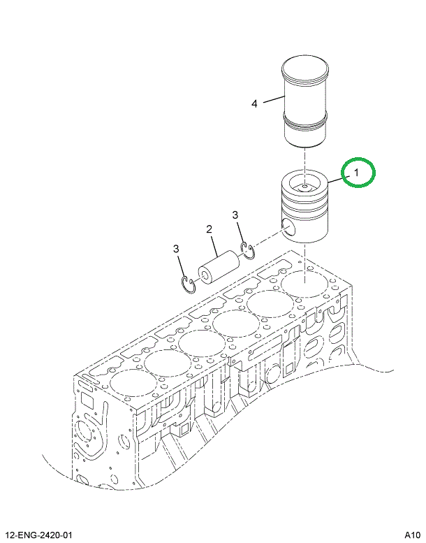 1836320C3 PISTON, CROWN CYL. 4.590