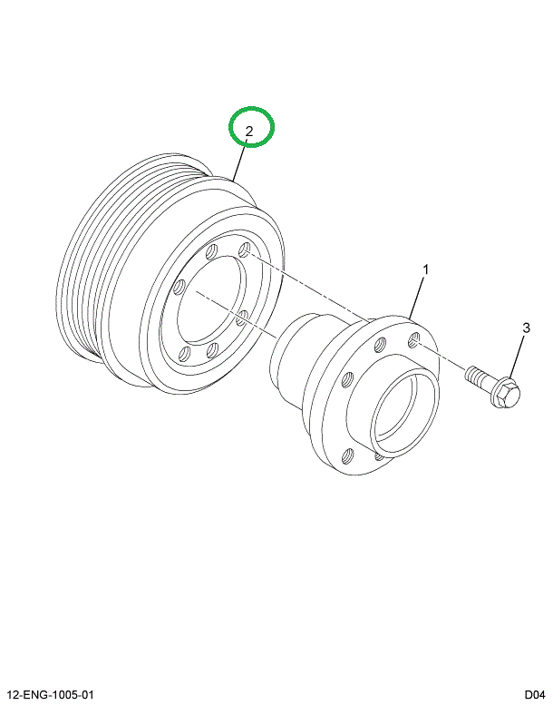 1836434C2 DAMPER ASSY RUBBER VIBRATION