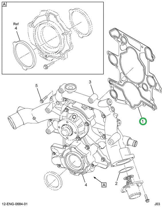 1836556C1 GASKET FRONT COVER