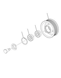 1837257C91 PULLEY ASSY 6 GROOVE IDLER