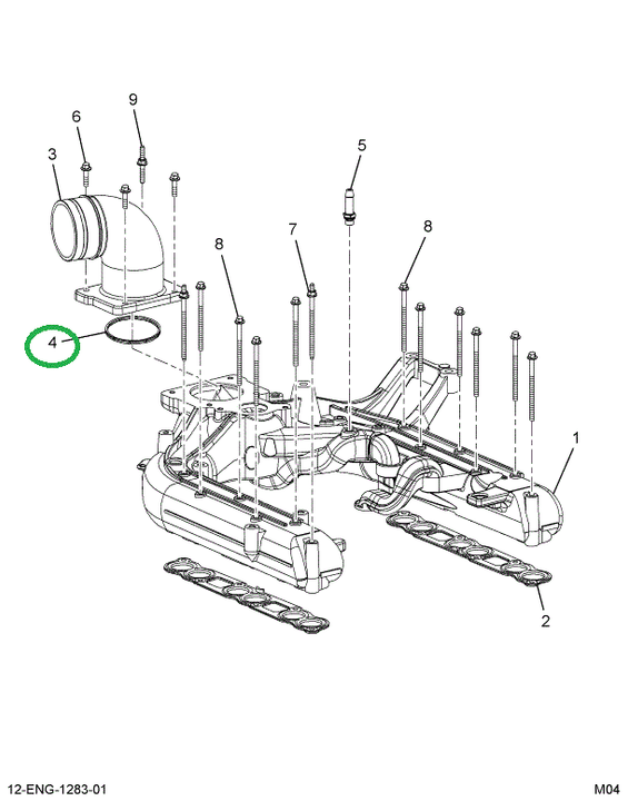 1837655C1 GASKET INTAKE THROTTLE