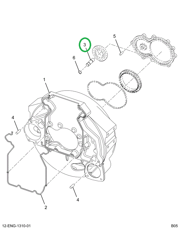 1838924C2 SHAFT POWER STEERING IDLER