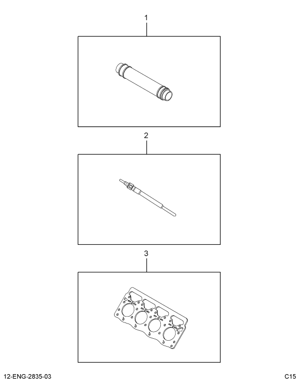 1839094C93 ENGINE,KIT .020 OVER PISTON WO