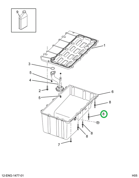 1839209C1 Bolt, M6 X 35 X 15 Stud