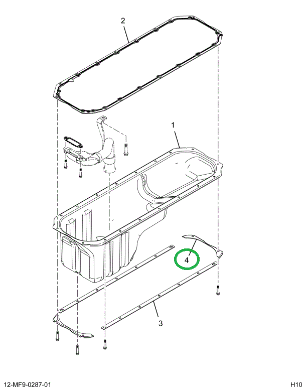 1840136C1 REINFRCMT OIL PAN END RL STIFF