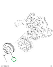 1840184C1 PULLEY WATER PUMP & FAN DRV