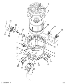 1840223C92 FILTER ASSY FUEL W/SUPT BRKT