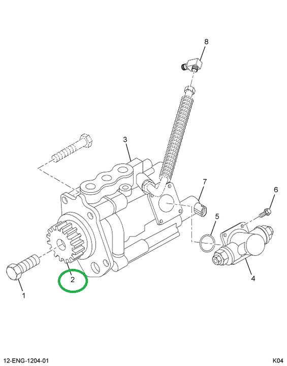 1841116C3 GEAR PUMP 1 27 1 RATIO
