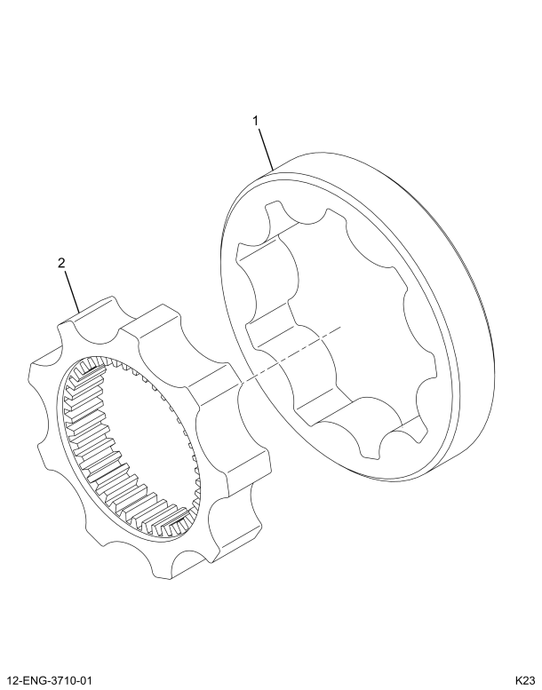 1841323C91 ROTOR ASSEMBLY OIL PUMP