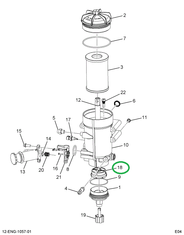 1841628C1 SCREEN FUEL STRAINER