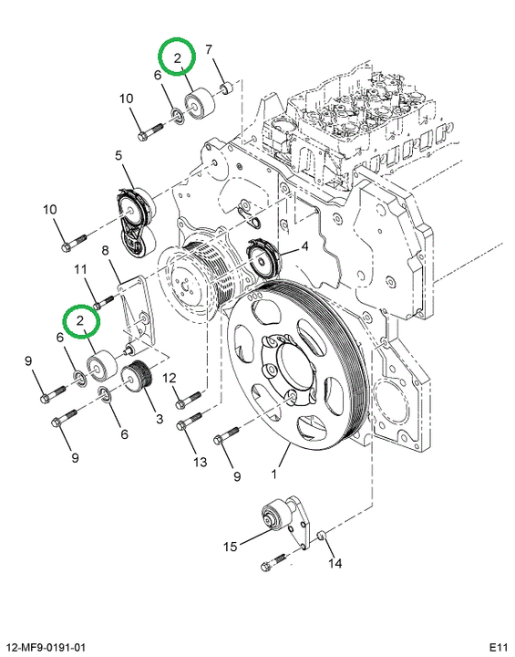 1841930C1 PULLEY FAN DRIVE OR IDLER*A/C
