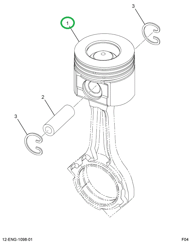 1842227C1 PISTON ALUMINUM