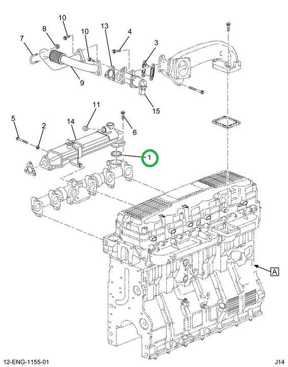 1842382C2 GASKET EGR HOT SIDE