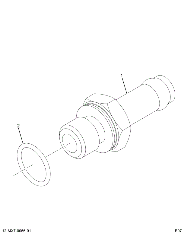 1842388C93 FITTING ASSY,M12