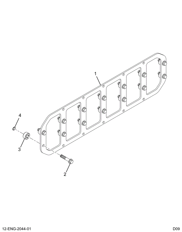 1842548C91 PLATE ASSY CRANKCASE LADDER