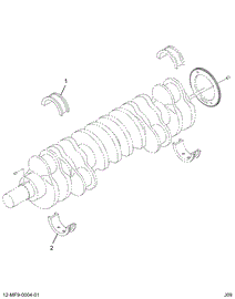1842566C92 BEARING,KIT CRANKSHAFT FRONT B