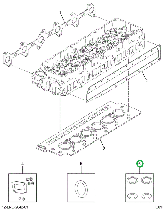 1842626C91 Kit, High Pressure Oil Rail Se