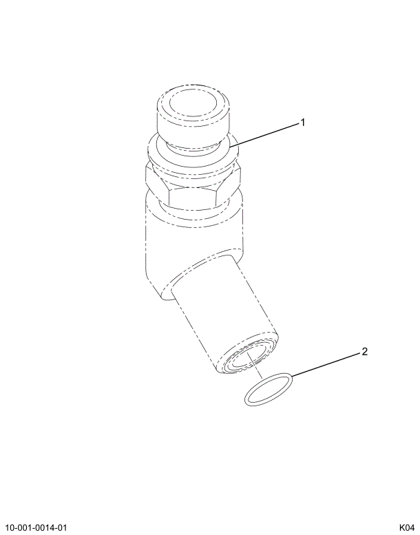 1842652C93 ELBOW ASSY 60 DEGREE ADAPTER